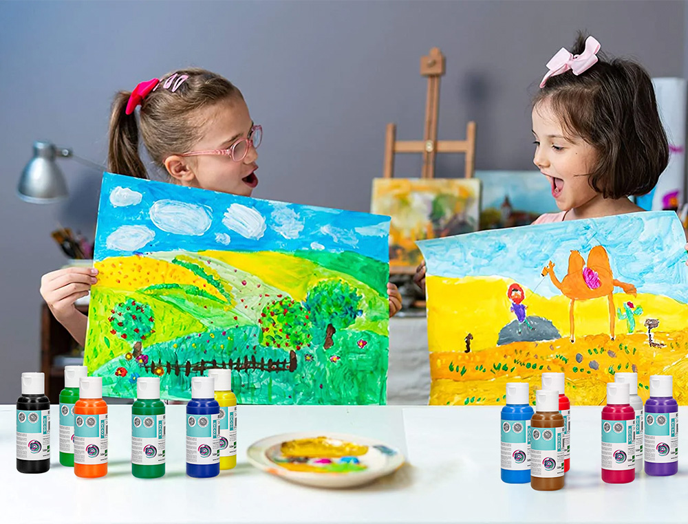 PEINTURE ACRYLIQUE LIDERPAPEL COLORIS VERT BOUTEILLE 80ML