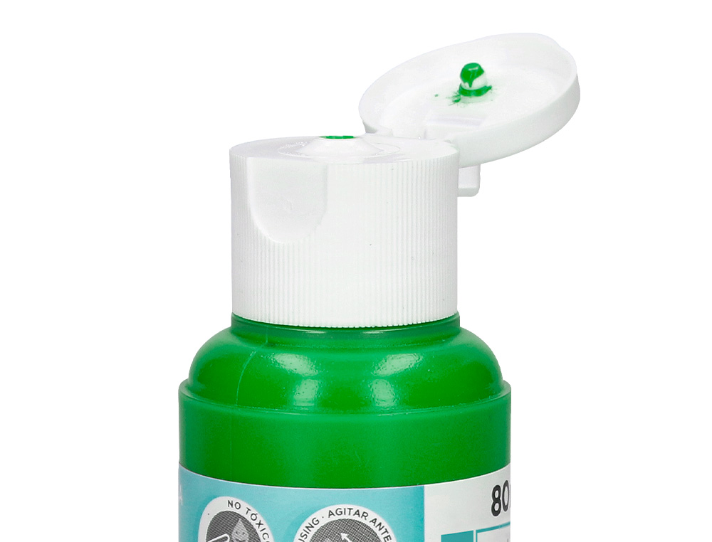 PEINTURE ACRYLIQUE LIDERPAPEL COLORIS VERT BOUTEILLE 80ML