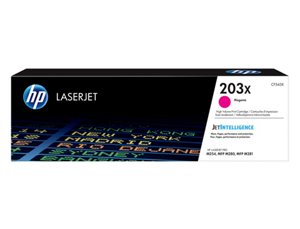 CARTOUCHE HP LASERJET 203X -CF 543X MAGENTA 2500 PAG