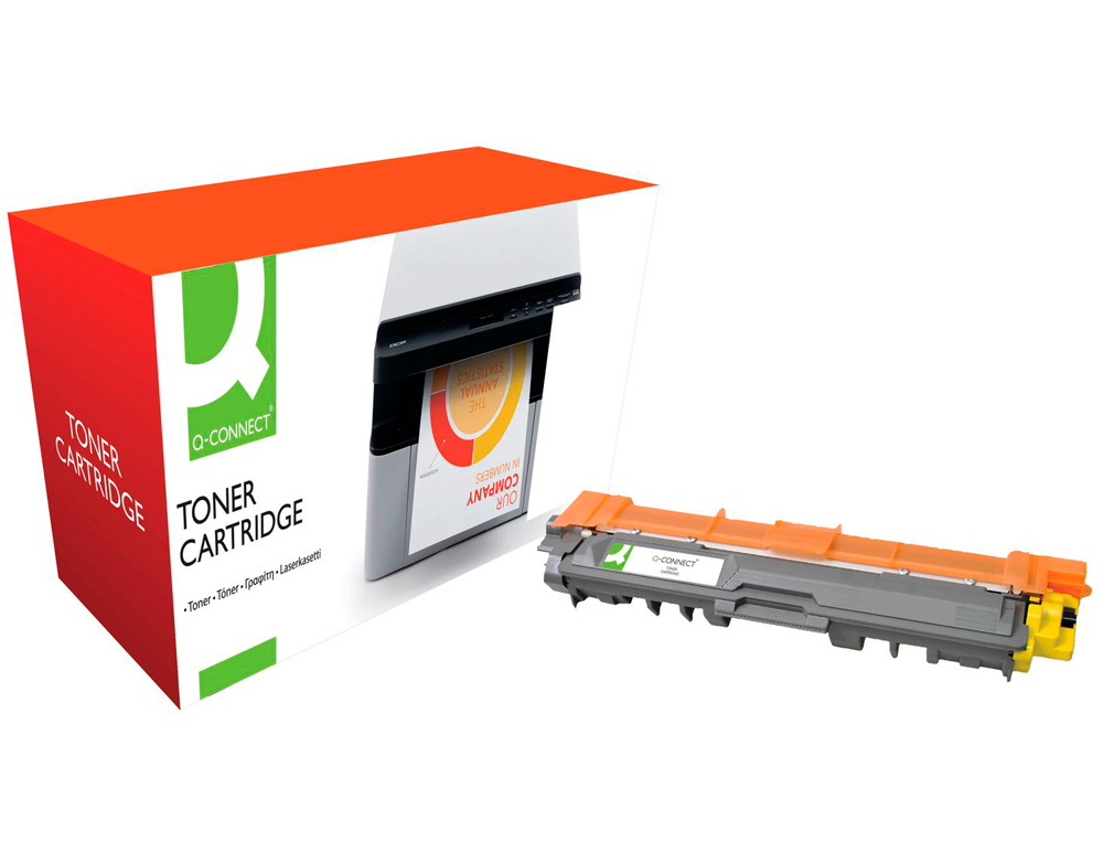 TONER Q-CONNECT COMPATIBLE BROTHER TN245Y POUR HL3140CW 3150 3170CDW DCP9020CDW MFC9140CDN 9330 9340CDW JAUNE 2200P