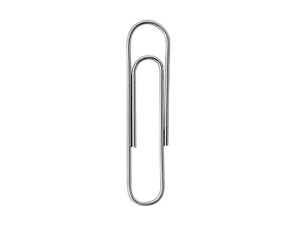 TROMBONE LIDERPAPEL ZINC N 4 BOUT ROND 50MM BOITE 100      UNITES