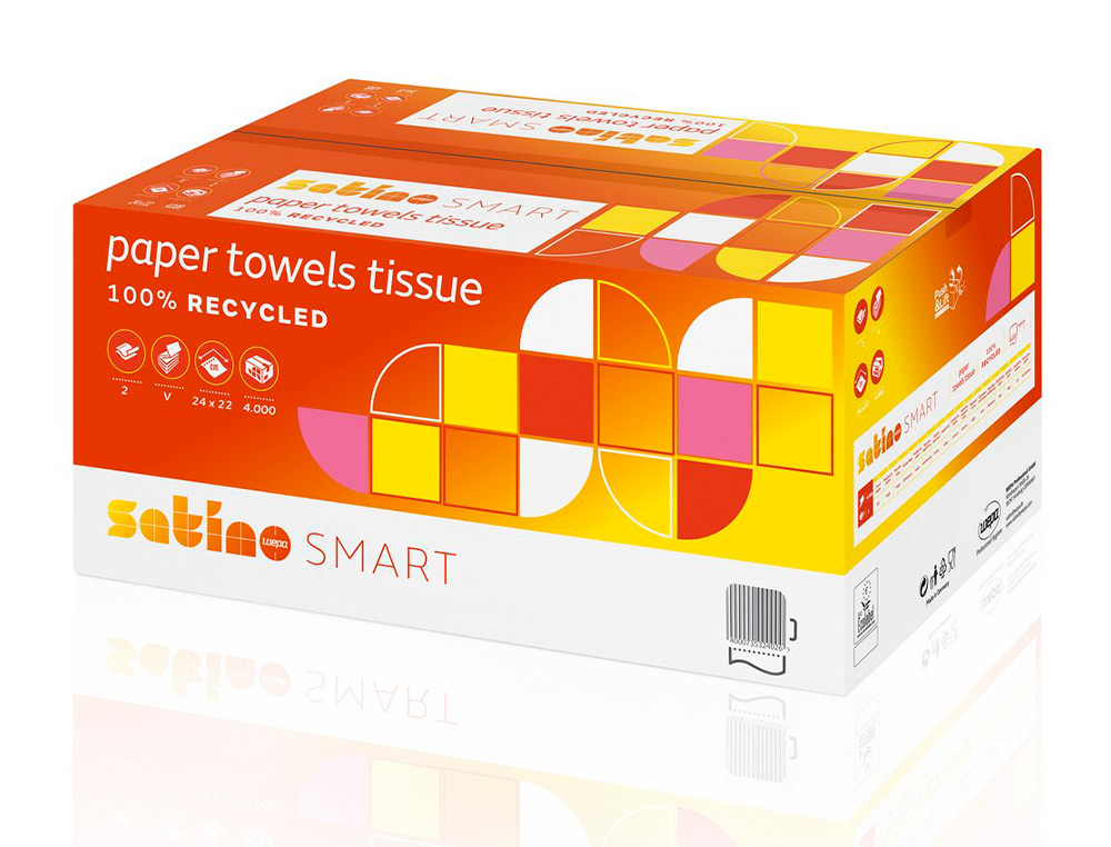 ESSUIE-MAINS COLDIS OUATE BLANCHE ECOLABEL 2 PLIS 24X23CM 20 PAQUETS DE 200 FEUILLES