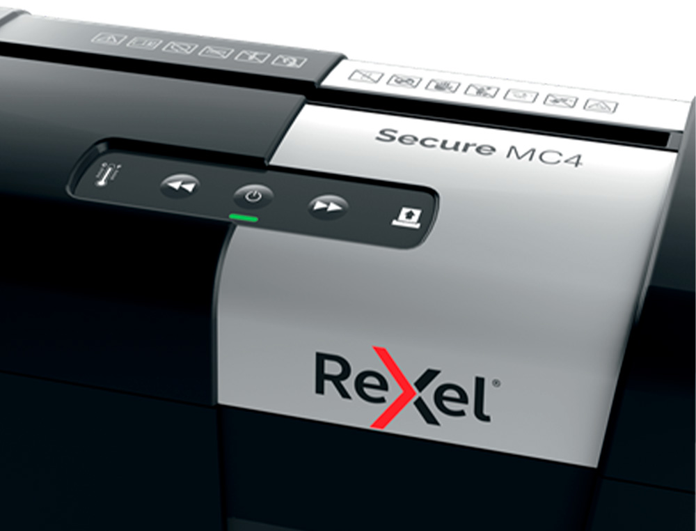 DESTRUCTEUR REXEL SECURE MC4 5 FEUILLES DE PAPIER A4 DE 80GR