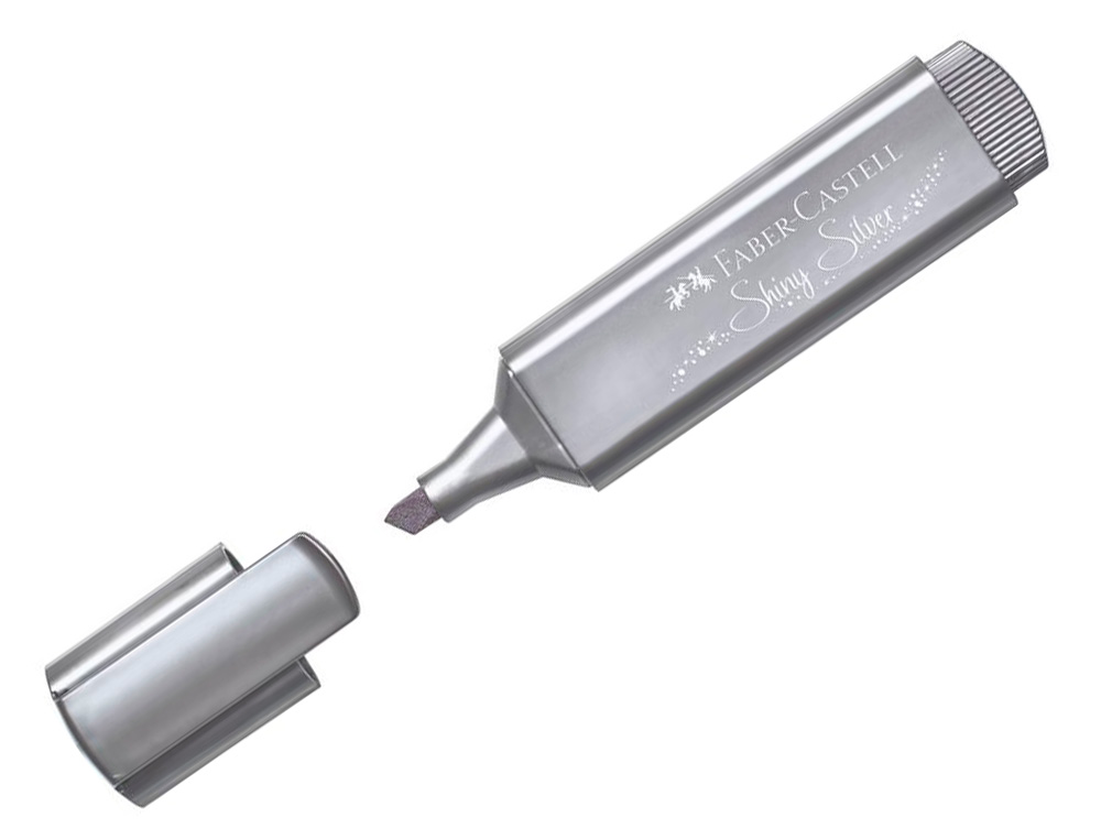 SURLIGNEUR FABER CASTELL TEXTLINER TL 46 METALLIC      SHINY SILVER