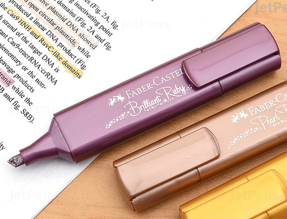 SURLIGNEUR FABER CASTELL TEXLINER TL 46 METALLIC       BRILLANT RUBY