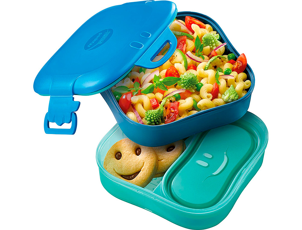 BOITE A DEJEUNER MAPED FIGURATIVE 3 EN 1 POUR ENFANT COLORIS BLEU