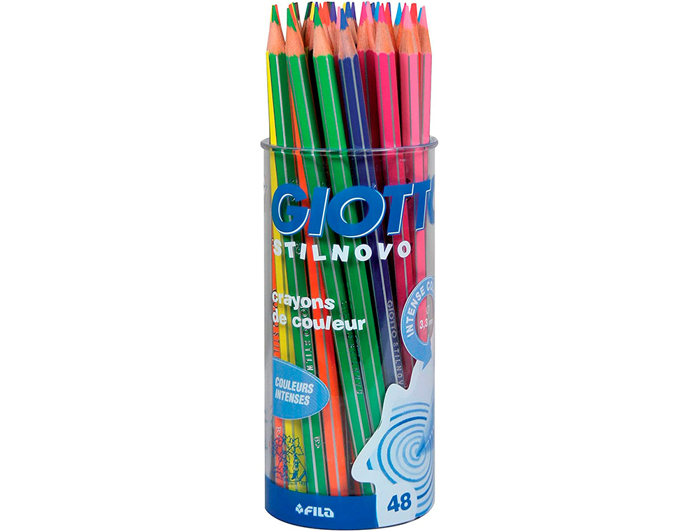 CRAYON COULEUR GIOTTO STILNOVO POT DE 48 ASSORTIS