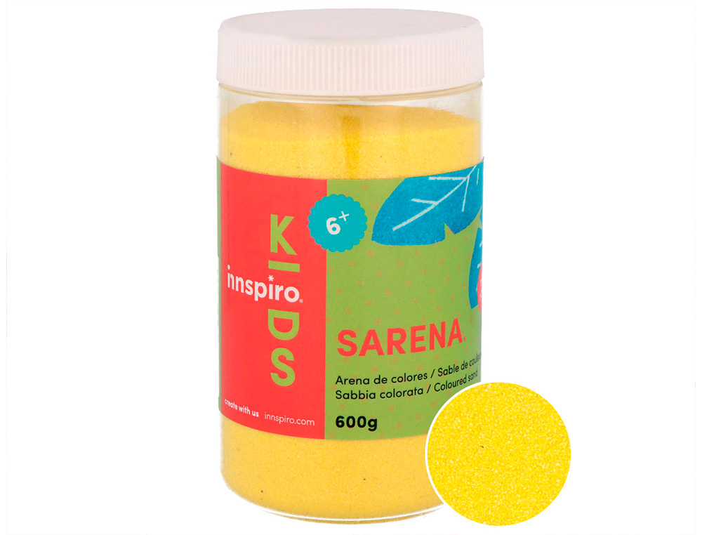 SABLE DE COULEURS JAUNE 600 GR