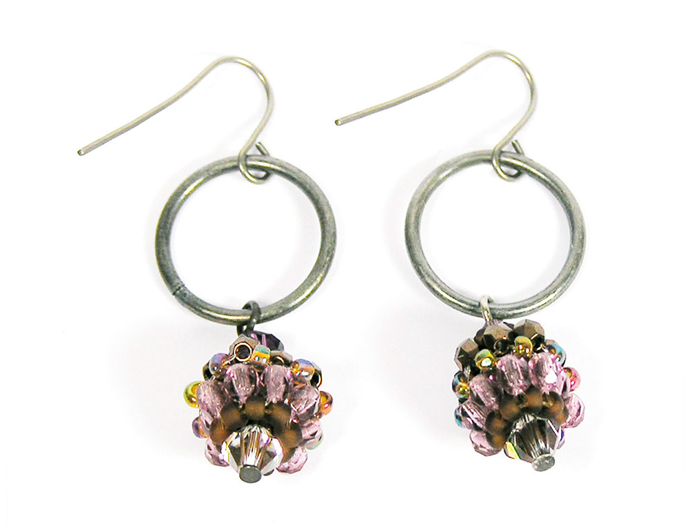 BOUCLE D'OREILLES METALLIQUES CROCHET HIPPIE OUVERT DORE    20X18MM  PAQUET 10 UNITES