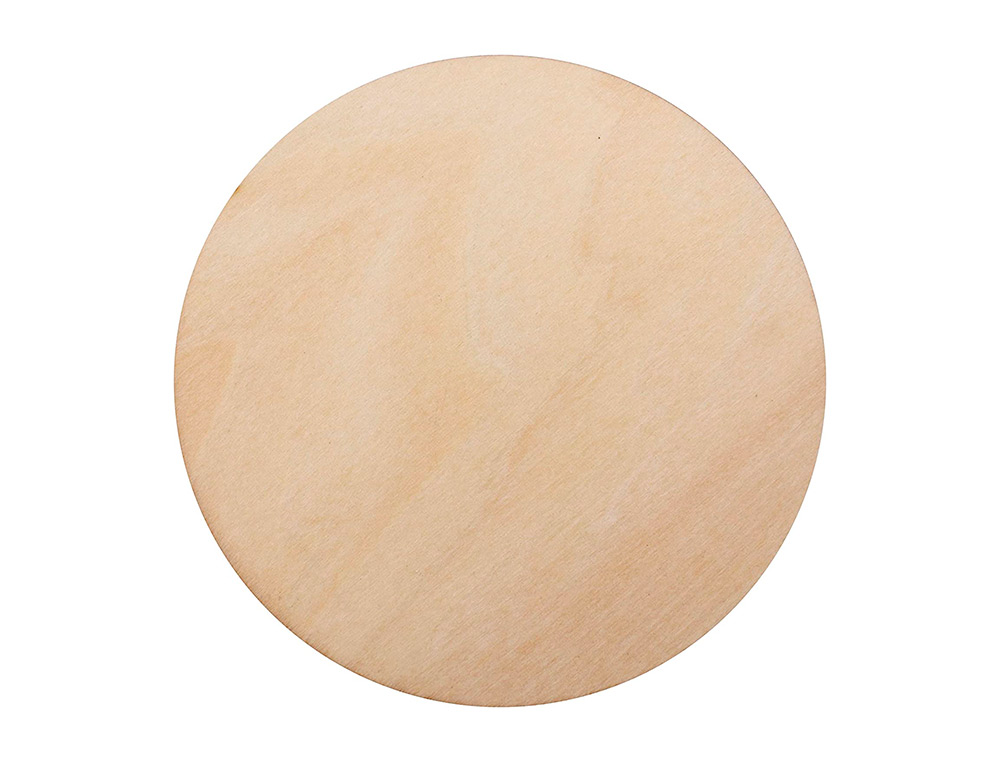 DESSOUS DE VERRE SODERTEX EN BOIS ROND   PERSONNALISER  2  MM  DIAM 11 CM   6 PCS  1     COLORIS