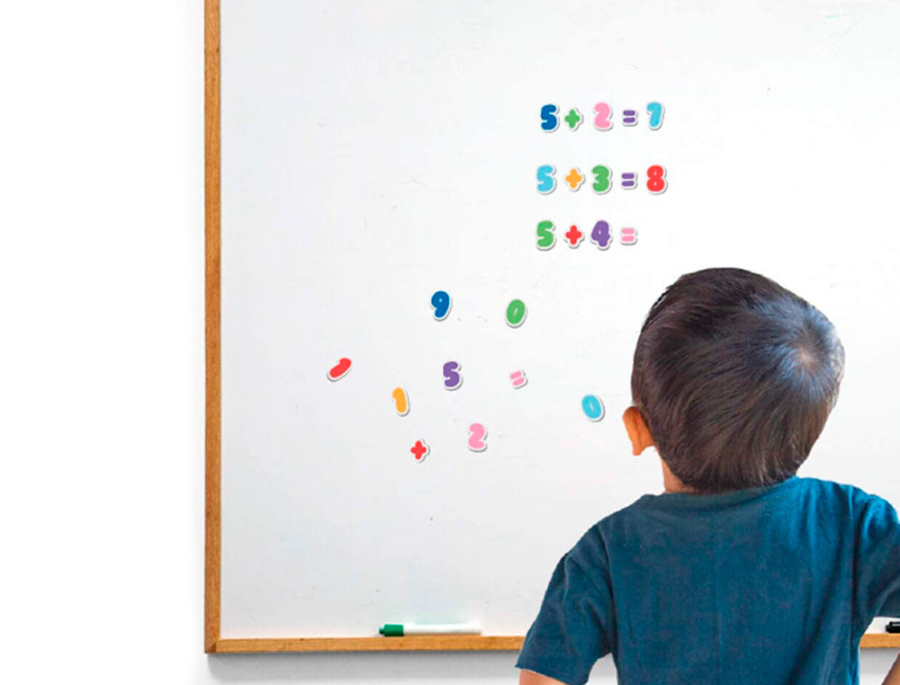 PACK DE 206 LETTRES & CHIFFRES MAGIQUES             REPOSITIONNABLES SODE ET      LAVABLES 18 X 27,8 CM - 1 PC