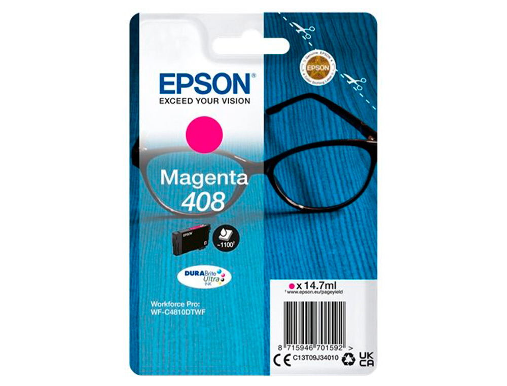 CARTOUCHE EPSON JET D'ENCRE 408XL MAGENTA 1700P