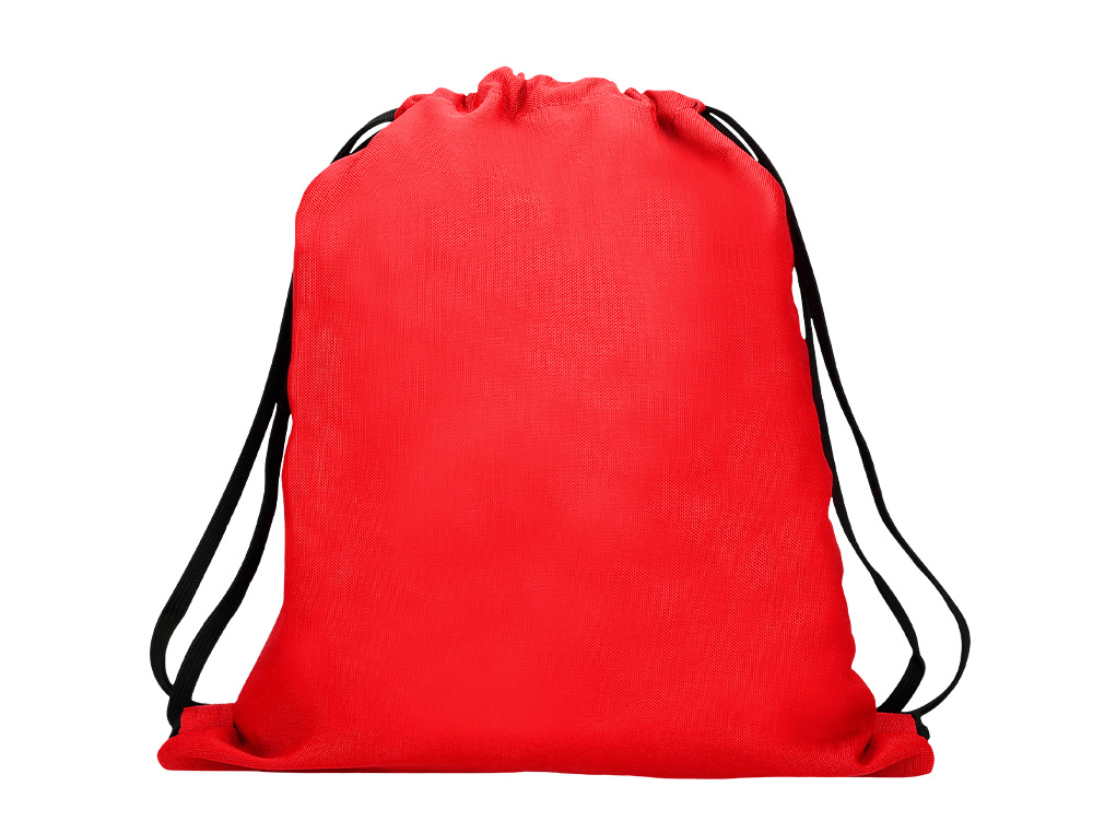SAC DOS ANTARTIK EN TOILE FERMETURE CORDON POCHE INTERIEUR 350X400 MM COLORIS ROUGE
