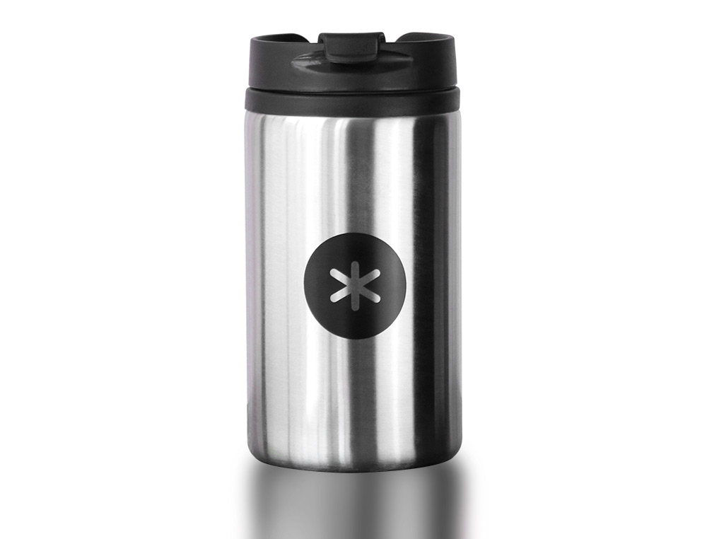GOURDE ANTARTIK ACIER INOXYDABLE COUVERCLE          DISTRIBUTEUR SYSTEME DE       SECURITE 290 ML GRIS ACIER