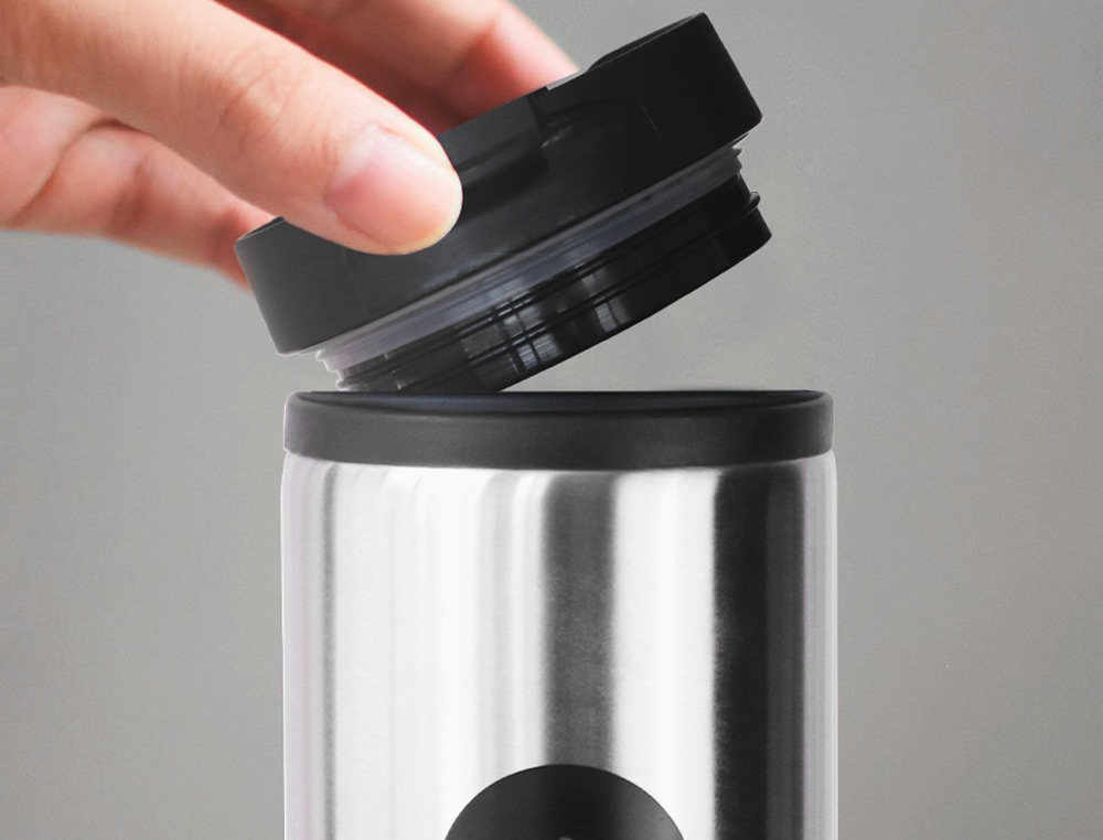GOURDE ANTARTIK ACIER INOXYDABLE COUVERCLE          DISTRIBUTEUR SYSTEME DE       SECURITE 290 ML GRIS ACIER