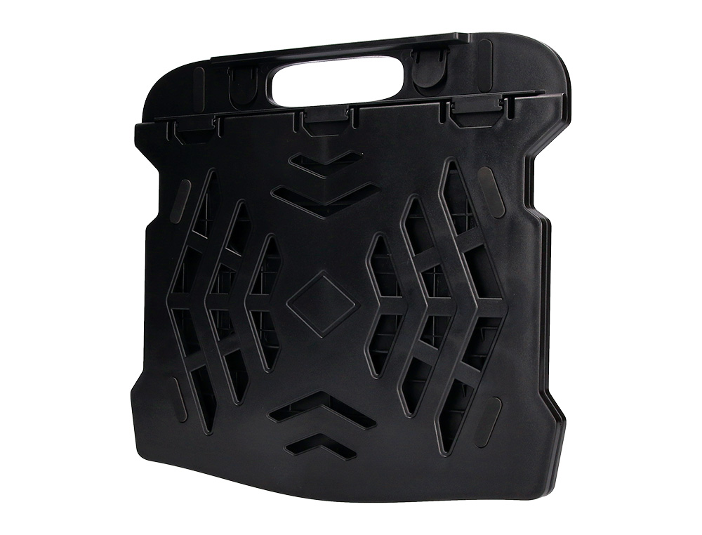 SUPPORT Q-CONNECT ORDINATEUR PORTABLE 7 REGLAGES EN        HAUTEUR COLORIS NOIR