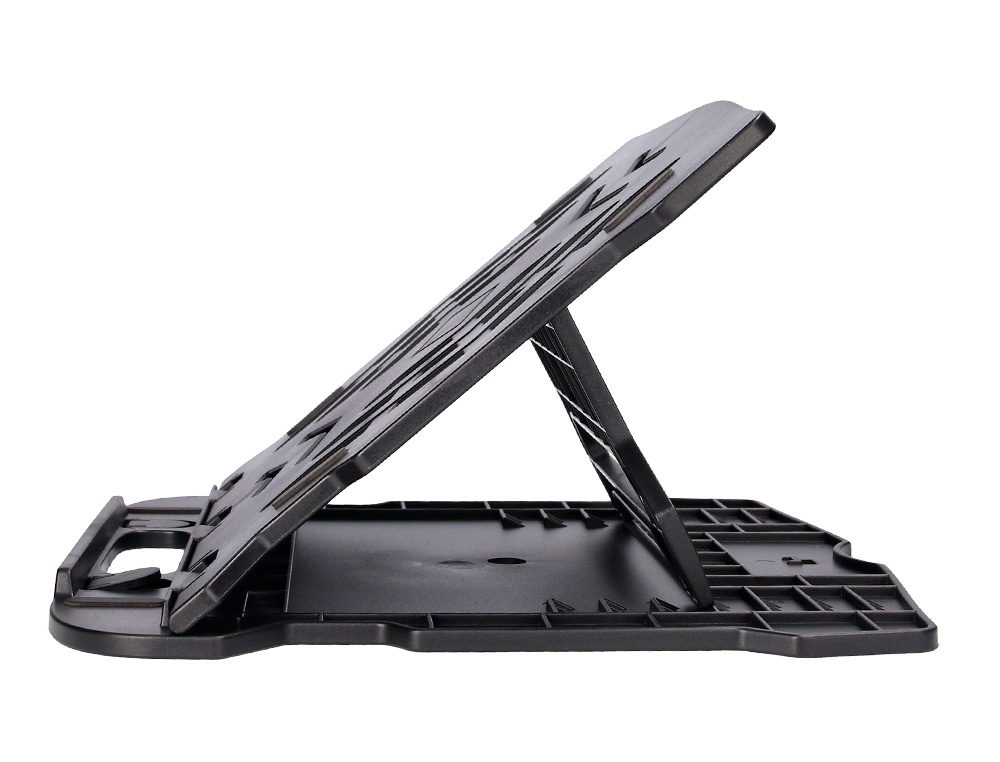 SUPPORT Q-CONNECT ORDINATEUR PORTABLE 7 REGLAGES EN        HAUTEUR COLORIS NOIR