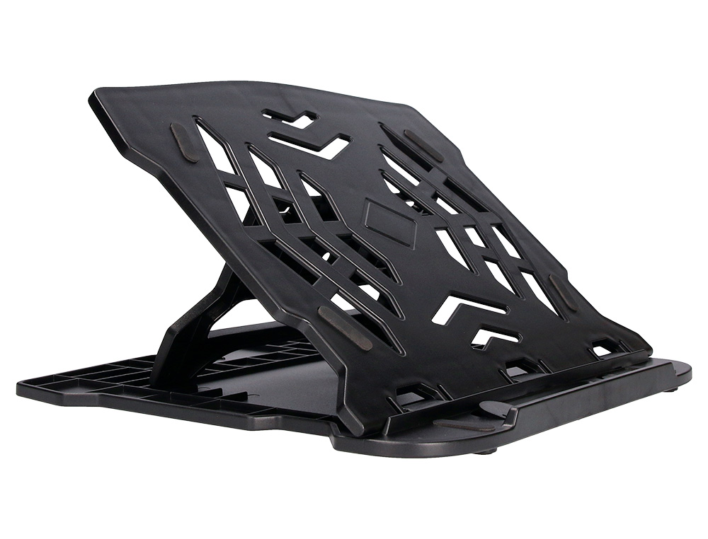 SUPPORT Q-CONNECT ORDINATEUR PORTABLE 7 REGLAGES EN        HAUTEUR COLORIS NOIR