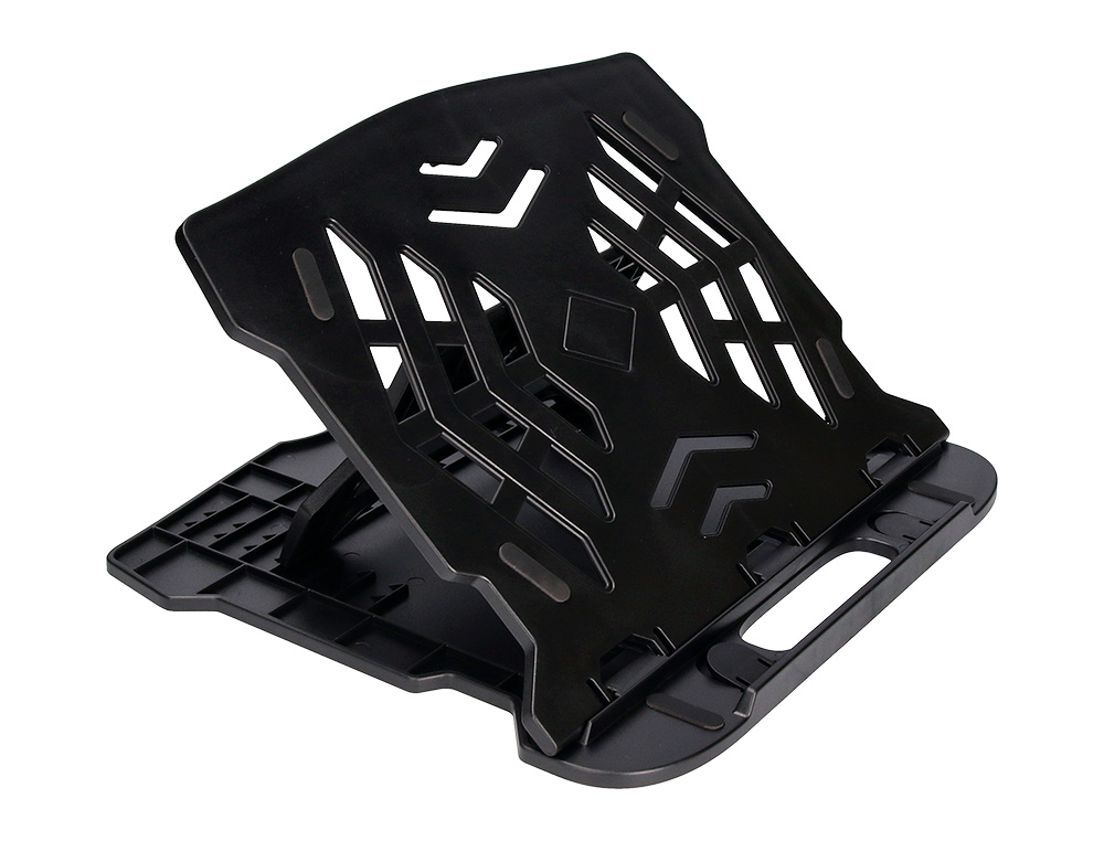 SUPPORT Q-CONNECT ORDINATEUR PORTABLE 7 REGLAGES EN        HAUTEUR COLORIS NOIR