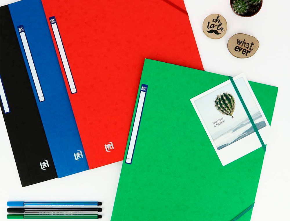 CHEMISE ELASTIQUE 3 RABATS OXFORD TOPFILE+ A4 VERT