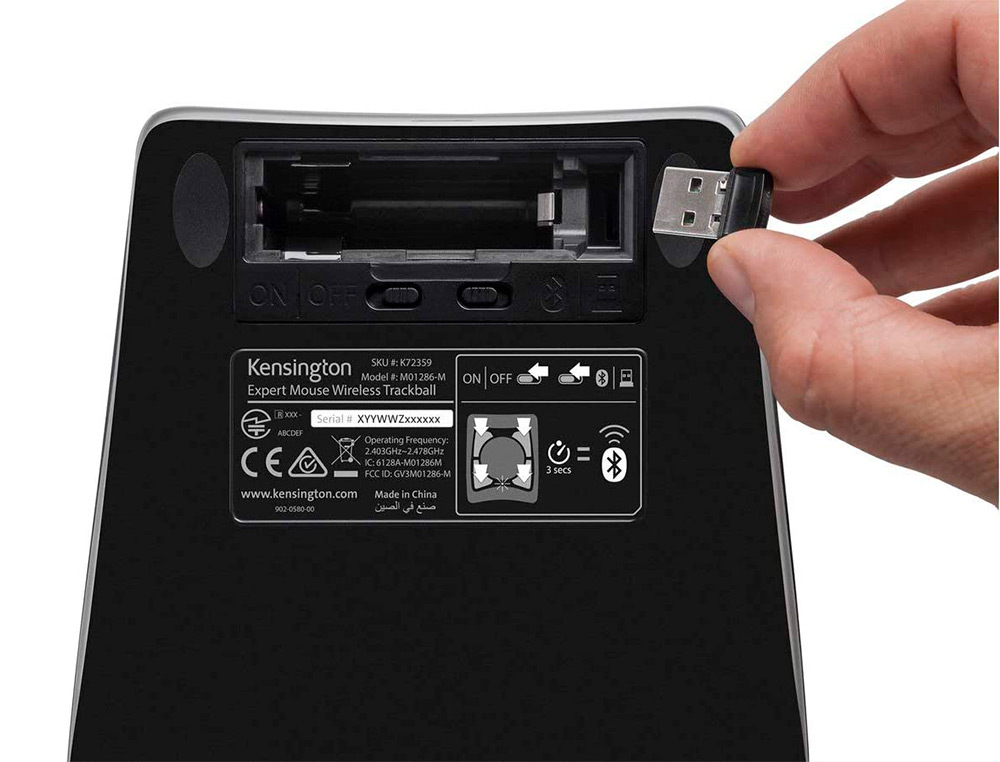 SOURIS KENSINGTON TRACKBALL EXPERT SANS FIL