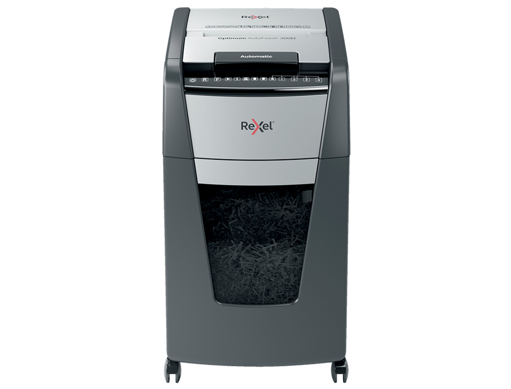DESTRUCTEUR DE DOCUMENTS REXEL OPTIMUM AUTO+ COUPE     MICRO 300F CORBEILLE DE 60L