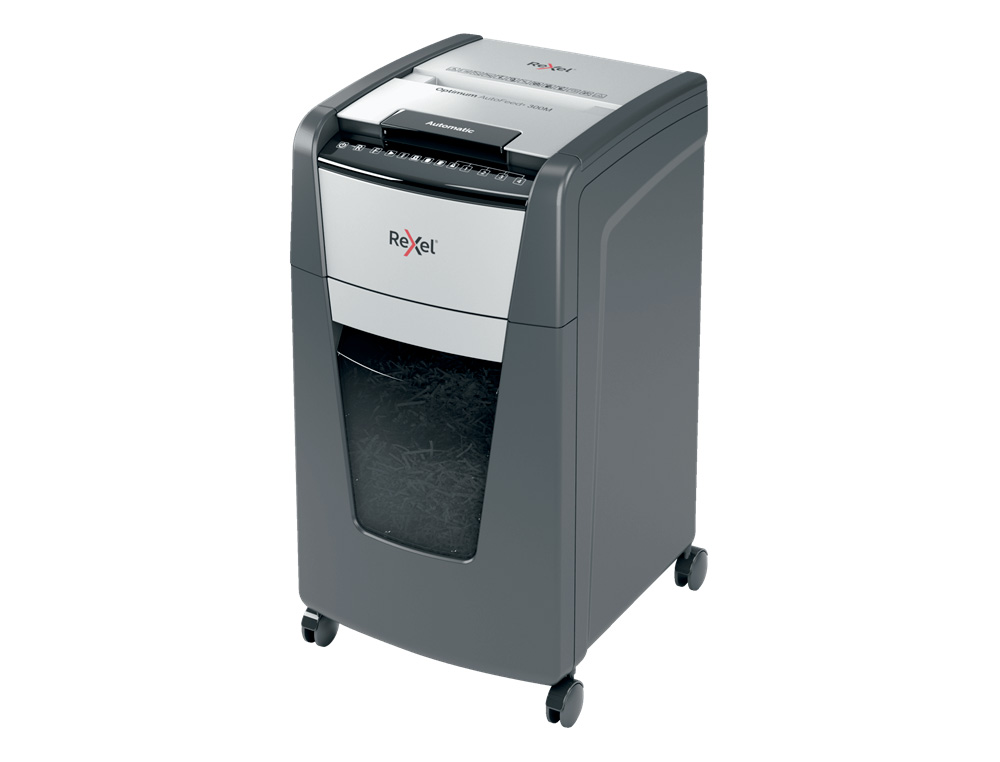 DESTRUCTEUR DE DOCUMENTS REXEL OPTIMUM AUTO+ COUPE     MICRO 300F CORBEILLE DE 60L