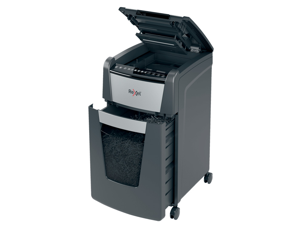DESTRUCTEUR DE DOCUMENTS REXEL OPTIMUM AUTO+ COUPE     MICRO 300F CORBEILLE DE 60L