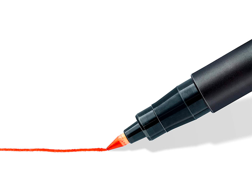 MARQUEUR STAEDTLER PERMANENT DRY SAFE LUMOCOLOR  318       POINTE FINE 0,6MM COLORIS     ASSROTIS ETUI DE 14 FEUTRES