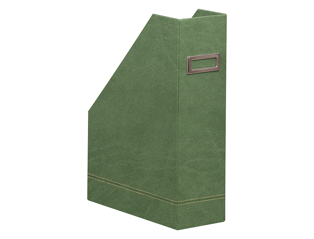 PORTE-REVUES RHODIARAMA SIMIL CUIR SAUGE VELOUT  10X25X31   CM