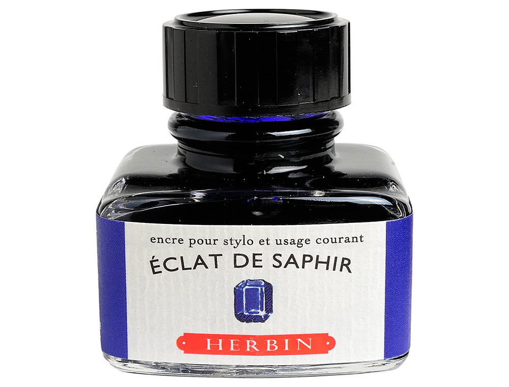 FLACON D'ENCRE J.HERBIN ECLAT DE SAPHIR 30ML