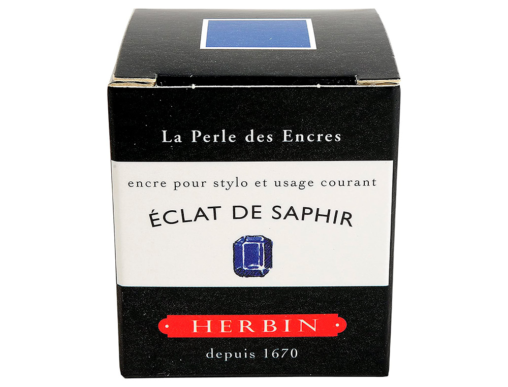 FLACON D'ENCRE J.HERBIN ECLAT DE SAPHIR 30ML