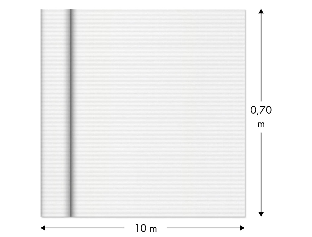 ROULEAU PAPIER KRAFT CLAIREFONTAINE BLANC 65GR 10MX0,70M