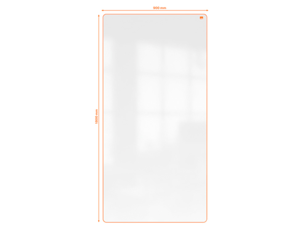 TABLEAU PORTABLE ESSELTE MAGNETIQUE DOUBLE FACE MOVE & MEET  BLANC TOUR ORANGE       1800X900MM