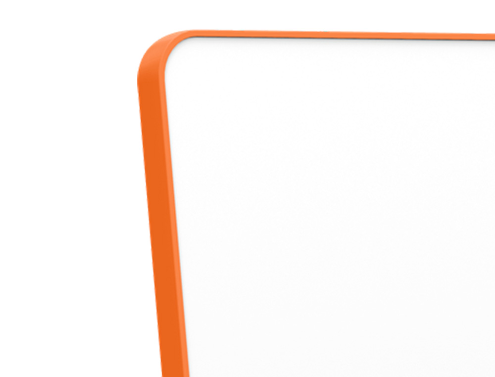 TABLEAU PORTABLE ESSELTE MAGNETIQUE DOUBLE FACE MOVE & MEET  BLANC TOUR ORANGE       1800X900MM