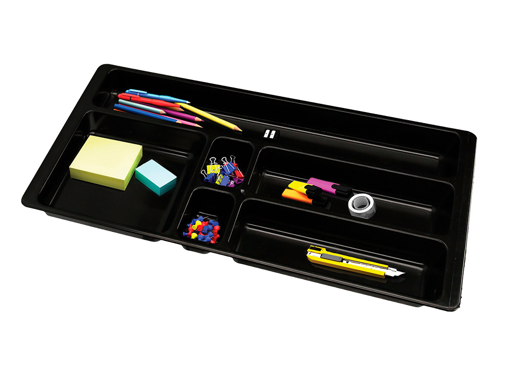 ORGANISATEUR TIROIR Q-CONNECT AMOVIBLE 344X160X33 MM        COLORIS NOIR