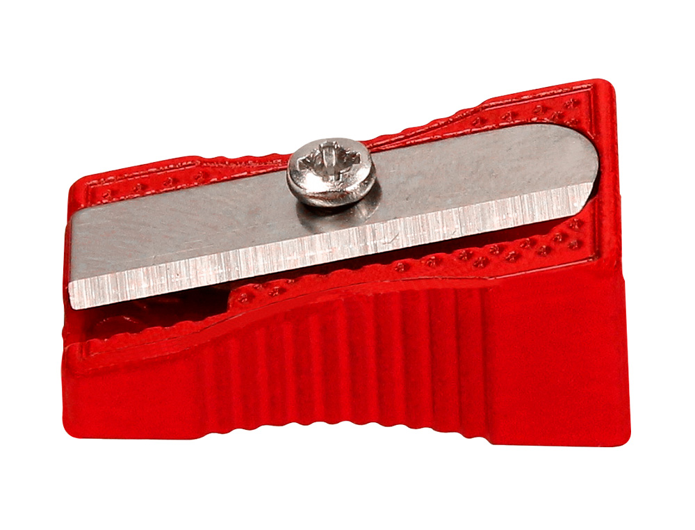 TAILLE-CRAYON LIDERPAPEL METALLIQUE 1 USAGE COLORIS    ROUGE