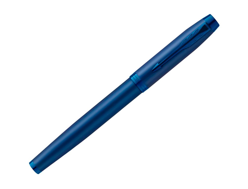 STYLO ROLLER PARKER IM MONOCHROME BLEU POINTE FINE   ENCRE BLEU ETUI CADEAU