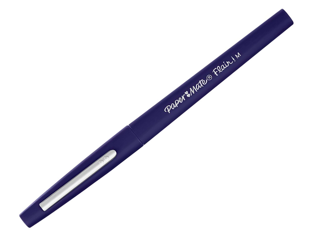 FEUTRE ECRITURE PAPER MATE FLAIR POINTE MOYENNE 0,7MM    ENCRE BLEU MARINE