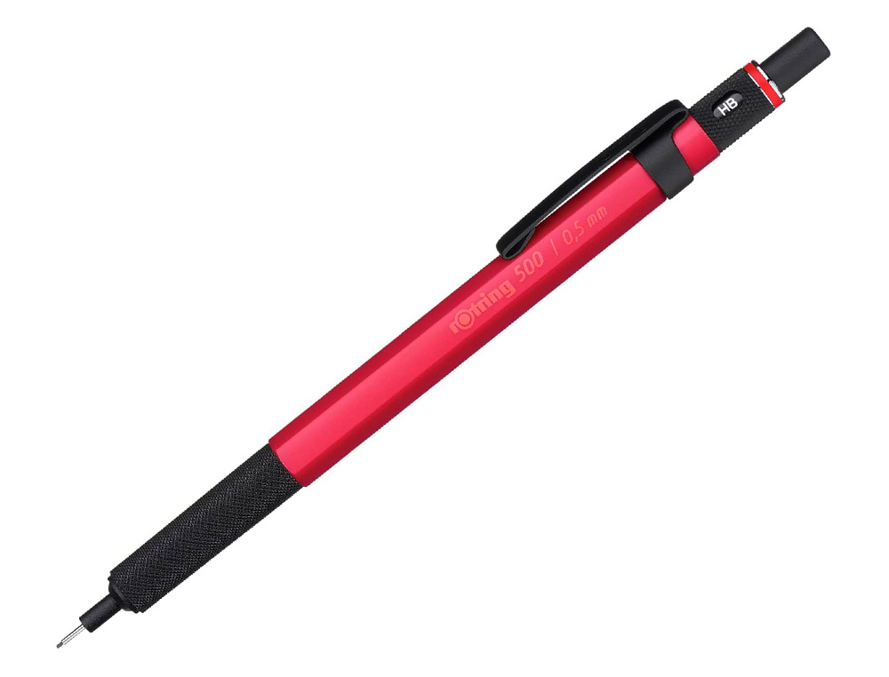 PORTEMINE ROTRING 500 COLORIS ROUGE 0,5MM