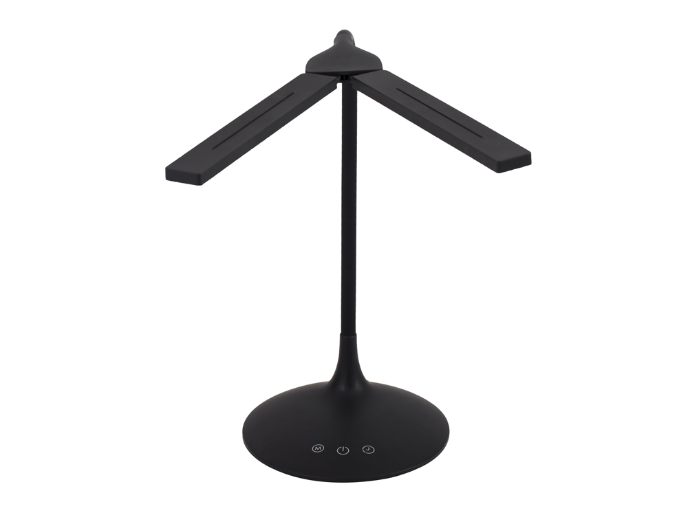 LAMPE LED ALBA 2 TETES ORIENTABLES SANS FIL          TRANSPORTABLE LONGUEUR 27CM   BASE DIAM. 17CM BRAS 36CM