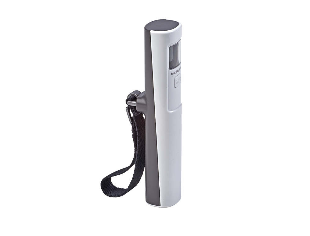PESE-BAGAGE MAUL TREK CAPACITE CHARGE 50KG BOUCLE   SOLIDE CROCHET INOX GRAND     ECRAN LCD COLORIS BLANC