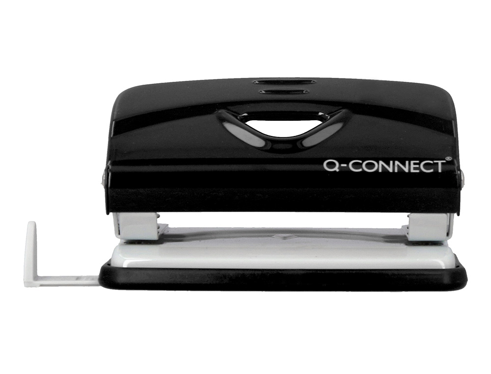 PERFORATEUR Q-CONNECT KF14214 2 TROUS OUVERTURE 1MM         CAPACITE 10 FEUILLES COLORIS  NOIR