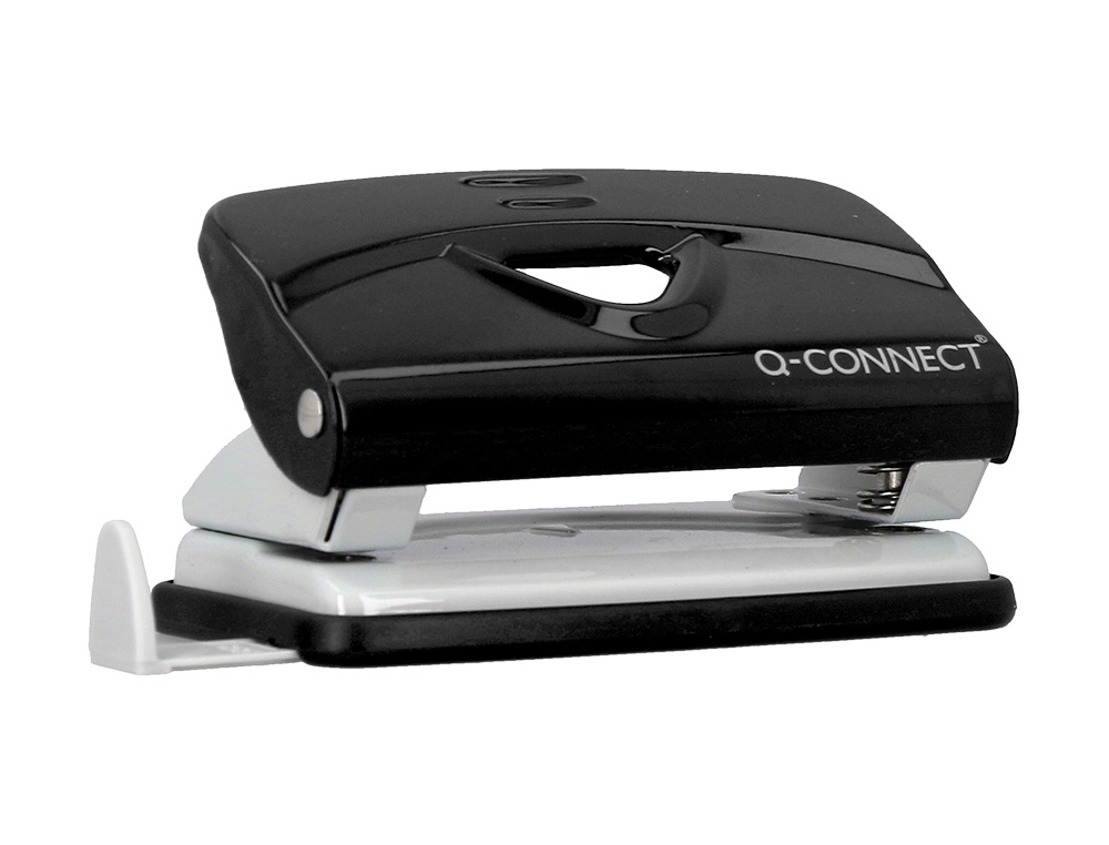 PERFORATEUR Q-CONNECT KF14214 2 TROUS OUVERTURE 1MM         CAPACITE 10 FEUILLES COLORIS  NOIR
