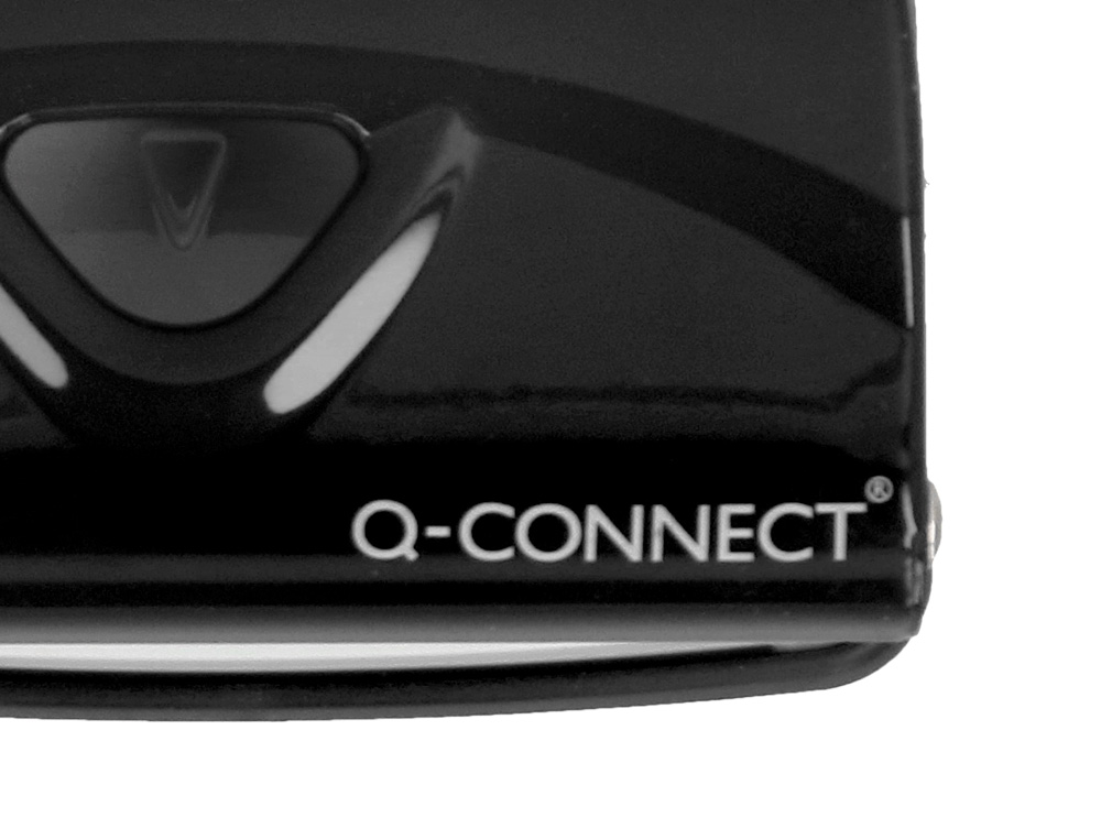 PERFORATEUR Q-CONNECT KF14214 2 TROUS OUVERTURE 1MM         CAPACITE 10 FEUILLES COLORIS  NOIR