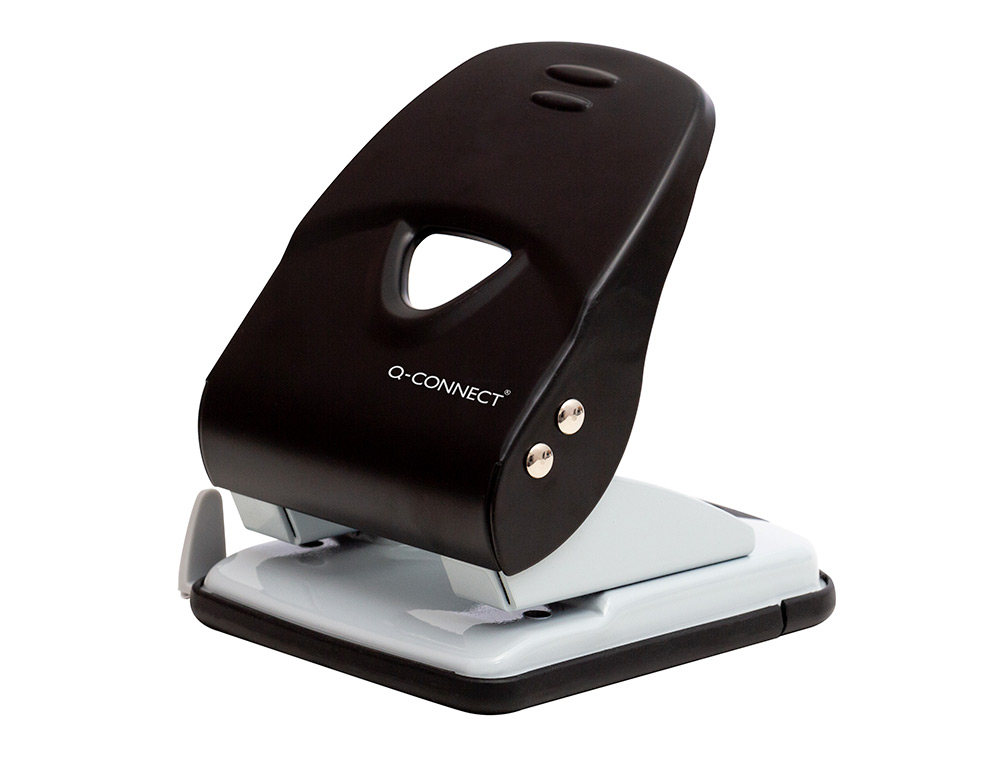 PERFORATEUR Q-CONNECT KF14221 2 TROUS OUVERTURE 4MM         CAPACITE 40 FEUILLES COLORIS  NOIR