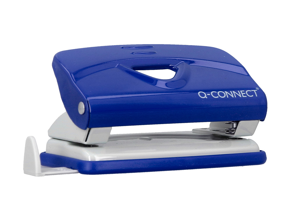 PERFORATEUR Q-CONNECT KF14215 2 TROUS OUVERTURE 1MM CAPACITE 10 FEUILLES COLORIS BLEU