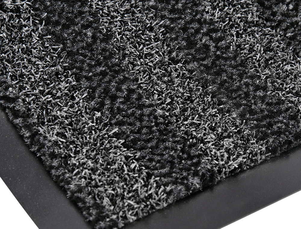 TAPIS SOL Q-CONNECT PREMIUM POUR INTERIEUR ANTIDERAPANT FIBRE POLYPROPYLENE ET FEUTRE 60X40CM COLORIS GRIS