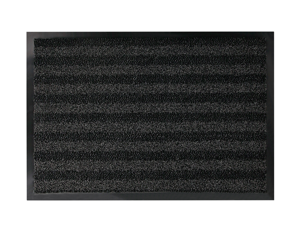 TAPIS SOL Q-CONNECT PREMIUM POUR INTERIEUR ANTIDERAPANT FIBRE POLYPROPYLENE ET FEUTRE 60X40CM COLORIS GRIS
