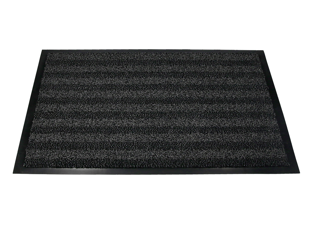TAPIS SOL Q-CONNECT PREMIUM POUR INTERIEUR ANTIDERAPANT FIBRE POLYPROPYLENE ET FEUTRE 60X40CM COLORIS GRIS